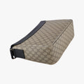 GG Plus GG Supreme Beige×black PVC coated canvas×Leather 406367 H018774868GGプラス GGスプリーム ベージュ×ブラック PVCコーティングキャンバス×レザー 406367 H018774868