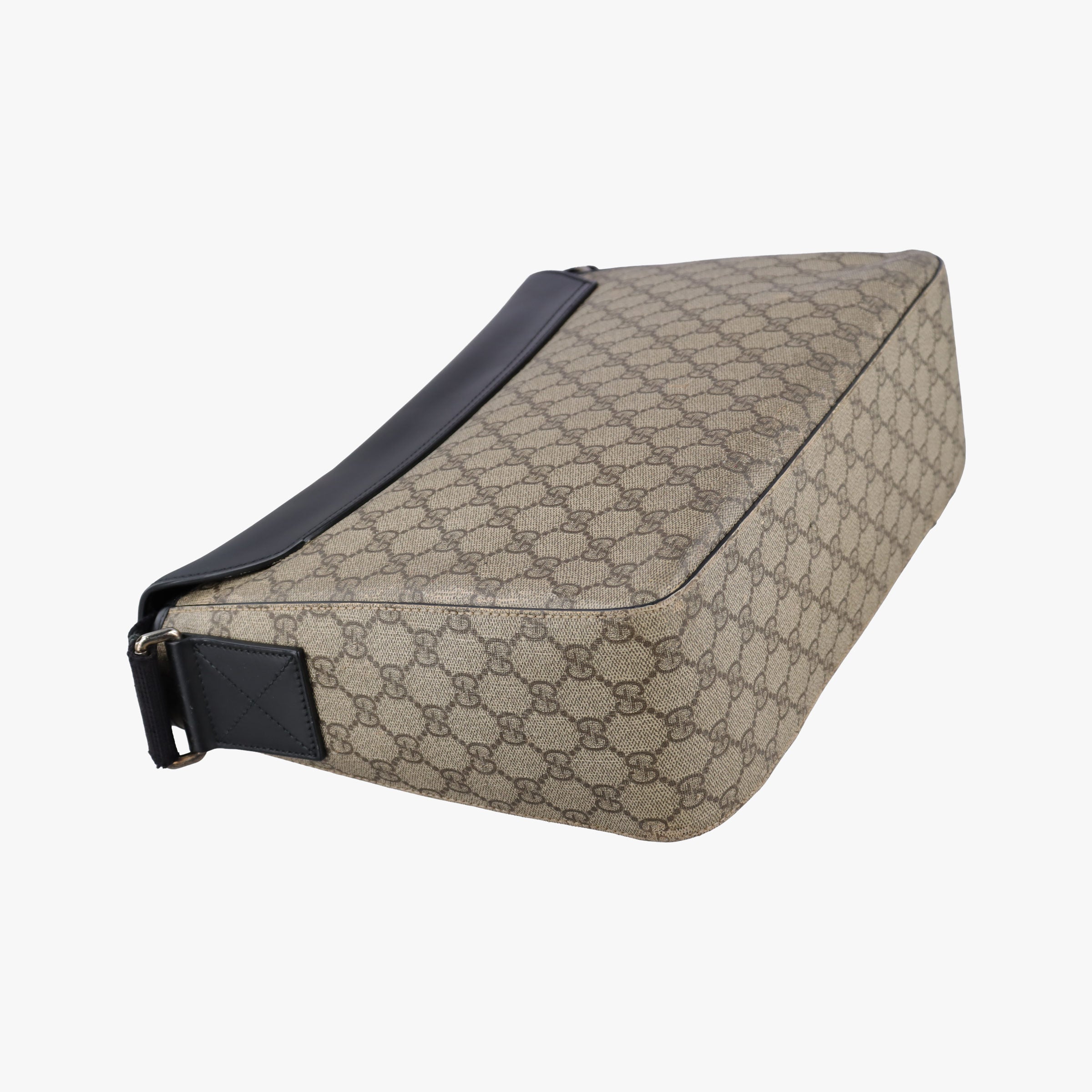 GG Plus GG Supreme Beige×black PVC coated canvas×Leather 406367 H018774868GGプラス GGスプリーム ベージュ×ブラック PVCコーティングキャンバス×レザー 406367 H018774868