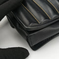 Vara Logo Ribbon Stripe Black Leather AU-21/F164ヴァラ ロゴ リボン ストライプ ブラック レザー AU-21/F164