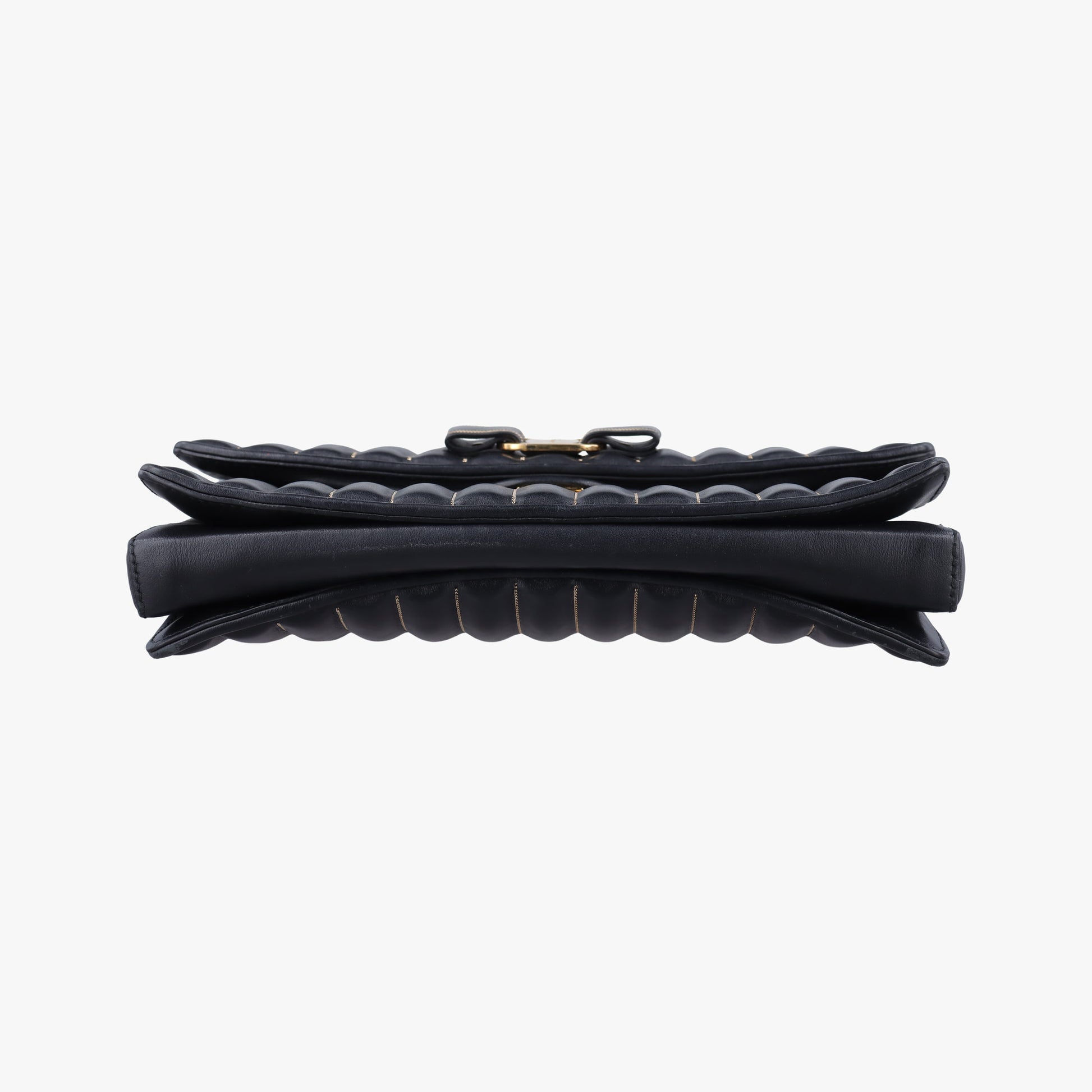 Vara Logo Ribbon Stripe Black Leather AU-21/F164ヴァラ ロゴ リボン ストライプ ブラック レザー AU-21/F164