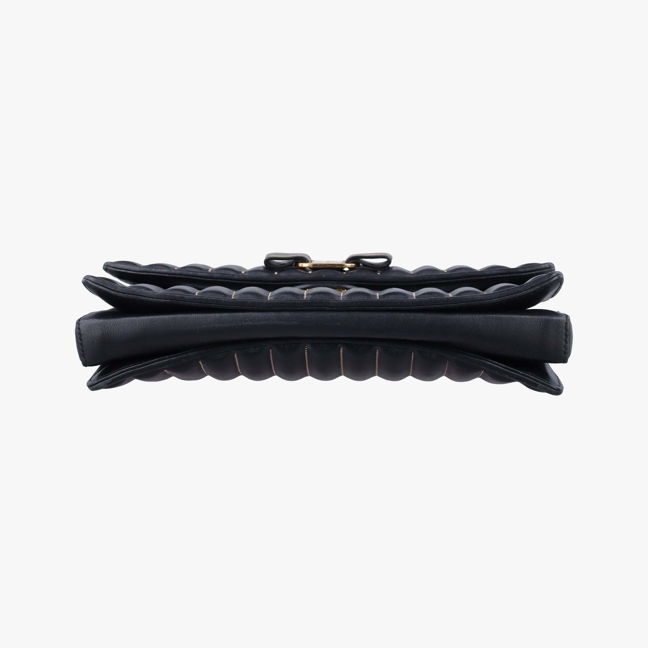 Vara Logo Ribbon Stripe Black Leather AU-21/F164ヴァラ ロゴ リボン ストライプ ブラック レザー AU-21/F164