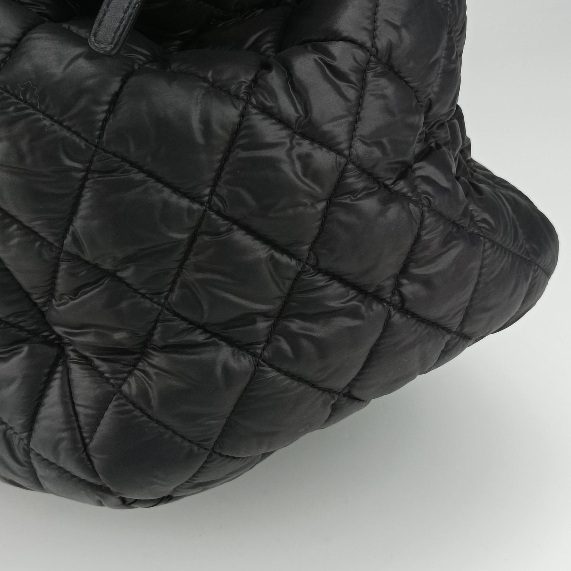 Cococoon Quilting Black Nylon×Leather A47107 13656644コココクーン キルティング ブラック ナイロン×レザー A47107 13656644