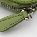 Triangle Logo Plate Green SAFFIANO Leather 1NR015 234トライアングルロゴ グリーン サフィアーノレザー 1NR015 234