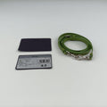 Triangle Logo Plate Green SAFFIANO Leather 1NR015 234トライアングルロゴ グリーン サフィアーノレザー 1NR015 234