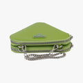 Triangle Logo Plate Green SAFFIANO Leather 1NR015 234トライアングルロゴ グリーン サフィアーノレザー 1NR015 234