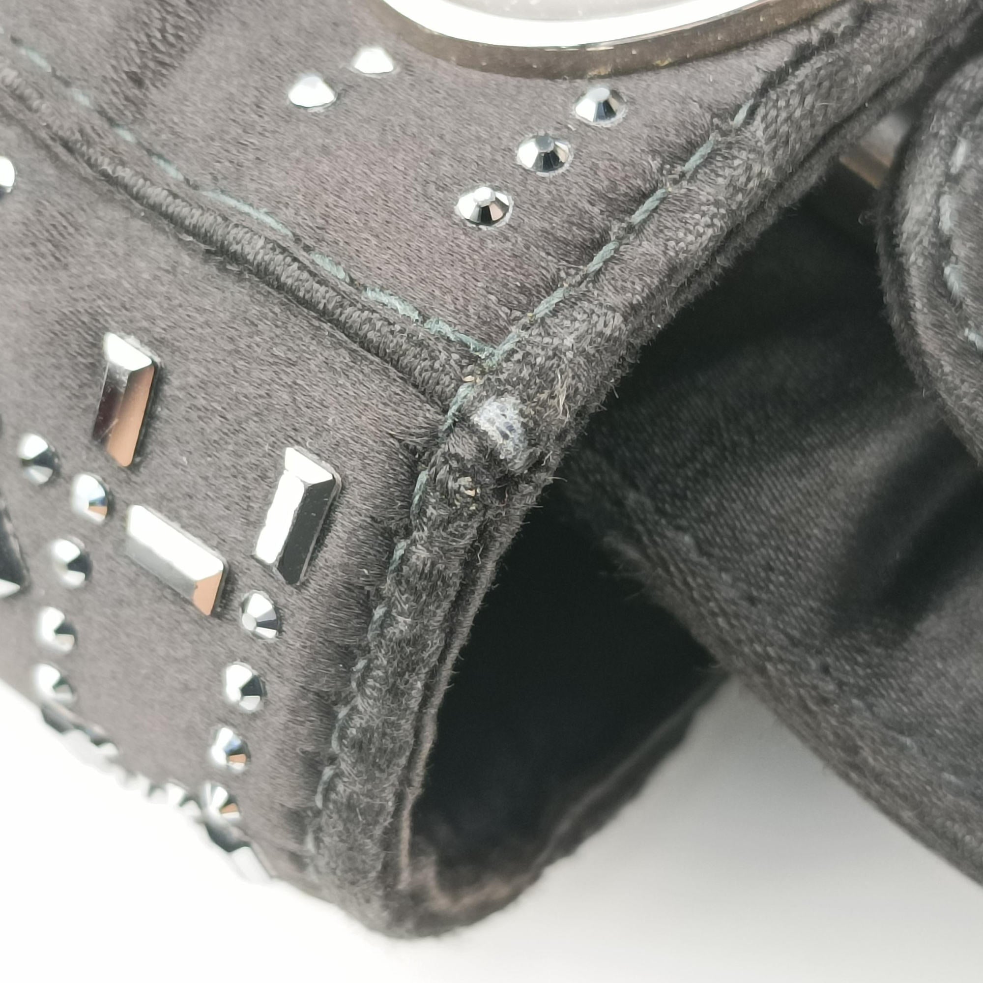 Lady Dior Black Silk 01-RU-0128レディディオール ブラック シルク 01-RU-0128