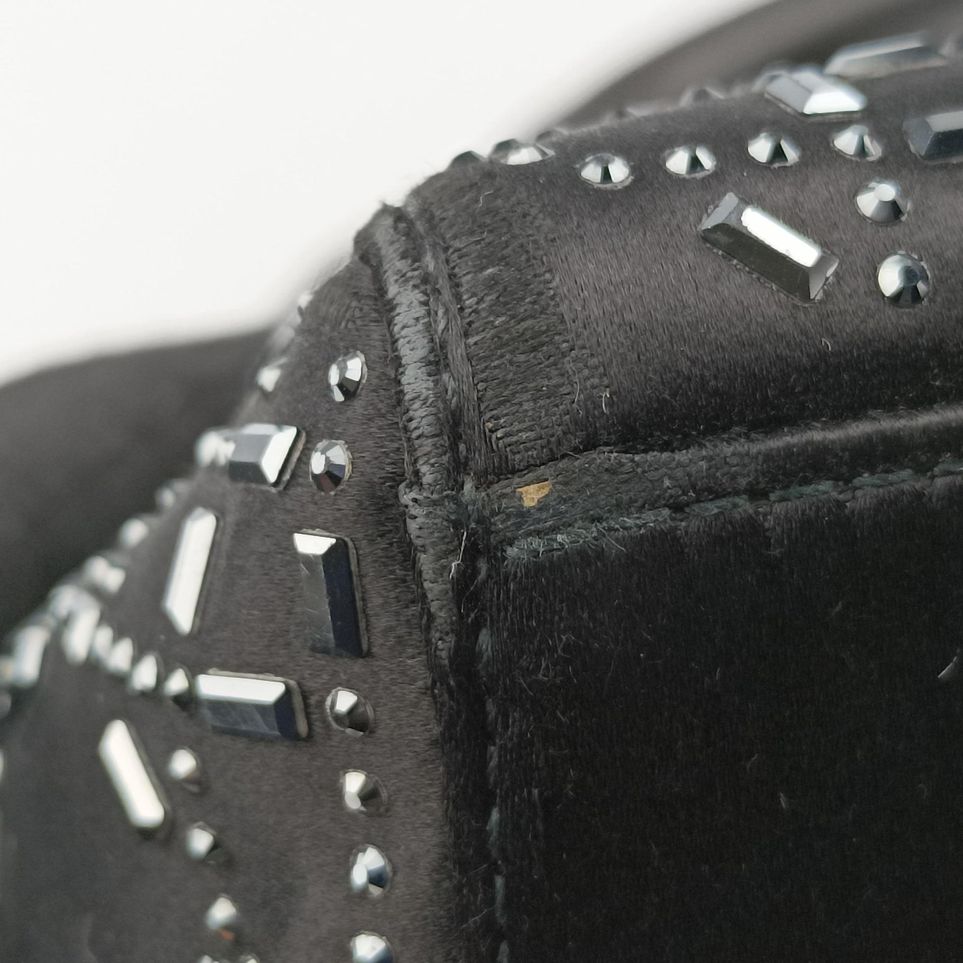 Lady Dior Black Silk 01-RU-0128レディディオール ブラック シルク 01-RU-0128