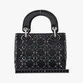 Lady Dior Black Silk 01-RU-0128レディディオール ブラック シルク 01-RU-0128
