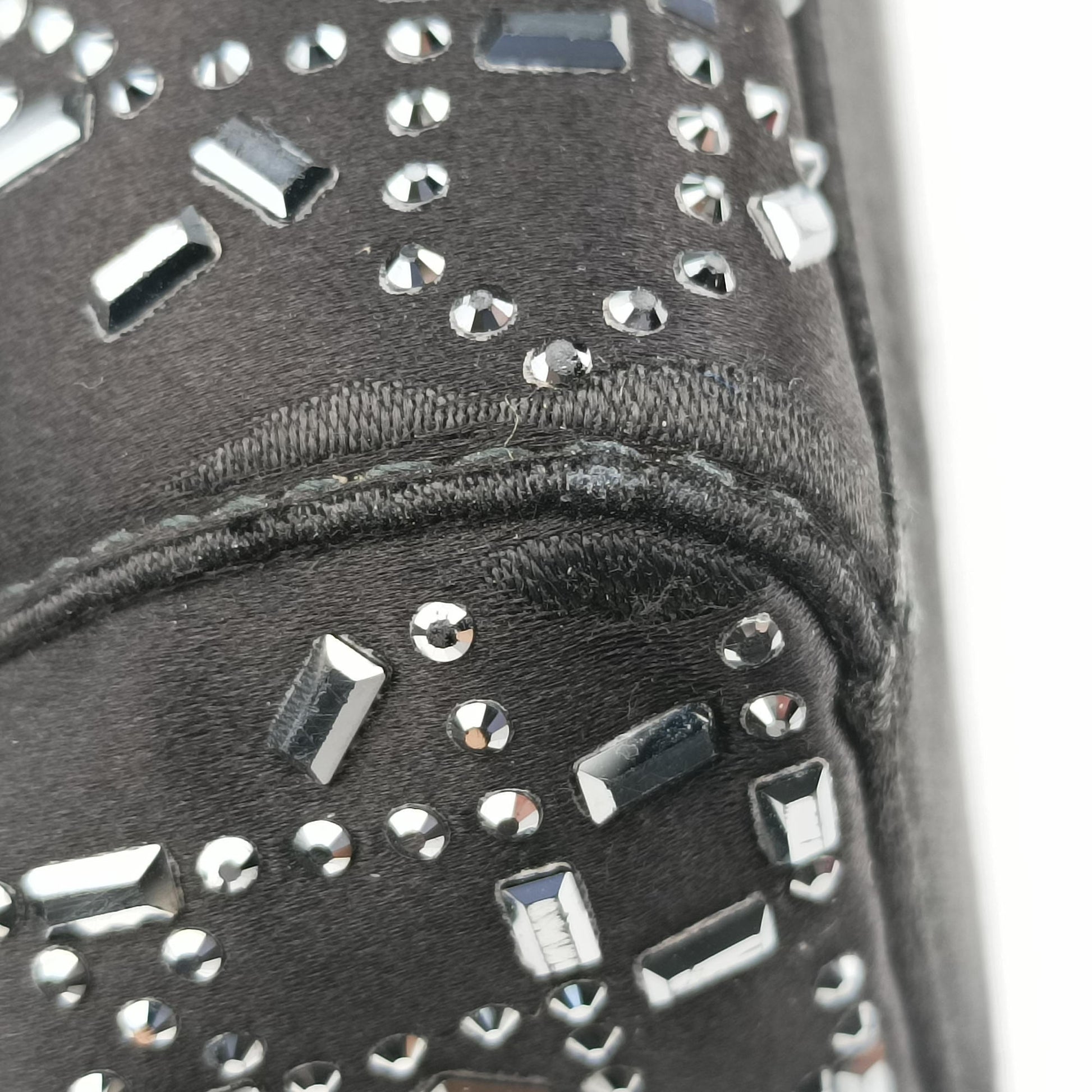 Lady Dior Black Silk 01-RU-0128レディディオール ブラック シルク 01-RU-0128