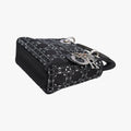 Lady Dior Black Silk 01-RU-0128レディディオール ブラック シルク 01-RU-0128
