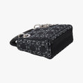 Lady Dior Black Silk 01-RU-0128レディディオール ブラック シルク 01-RU-0128