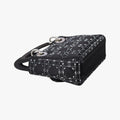 Lady Dior Black Silk 01-RU-0128レディディオール ブラック シルク 01-RU-0128