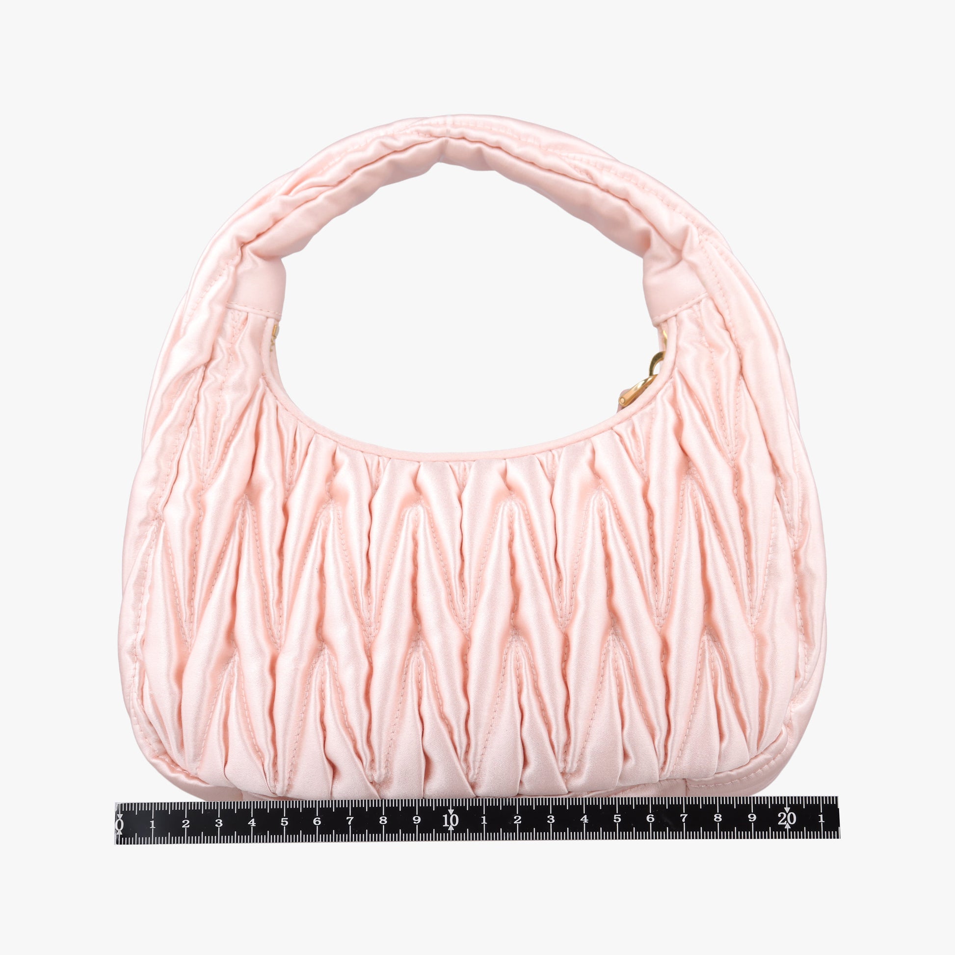 Wander Matelasse hobo Alabaster Pink Satin 5BC125 ワンダー マテラッセ ホーボー アラバスターピンク サテン 5BC125 