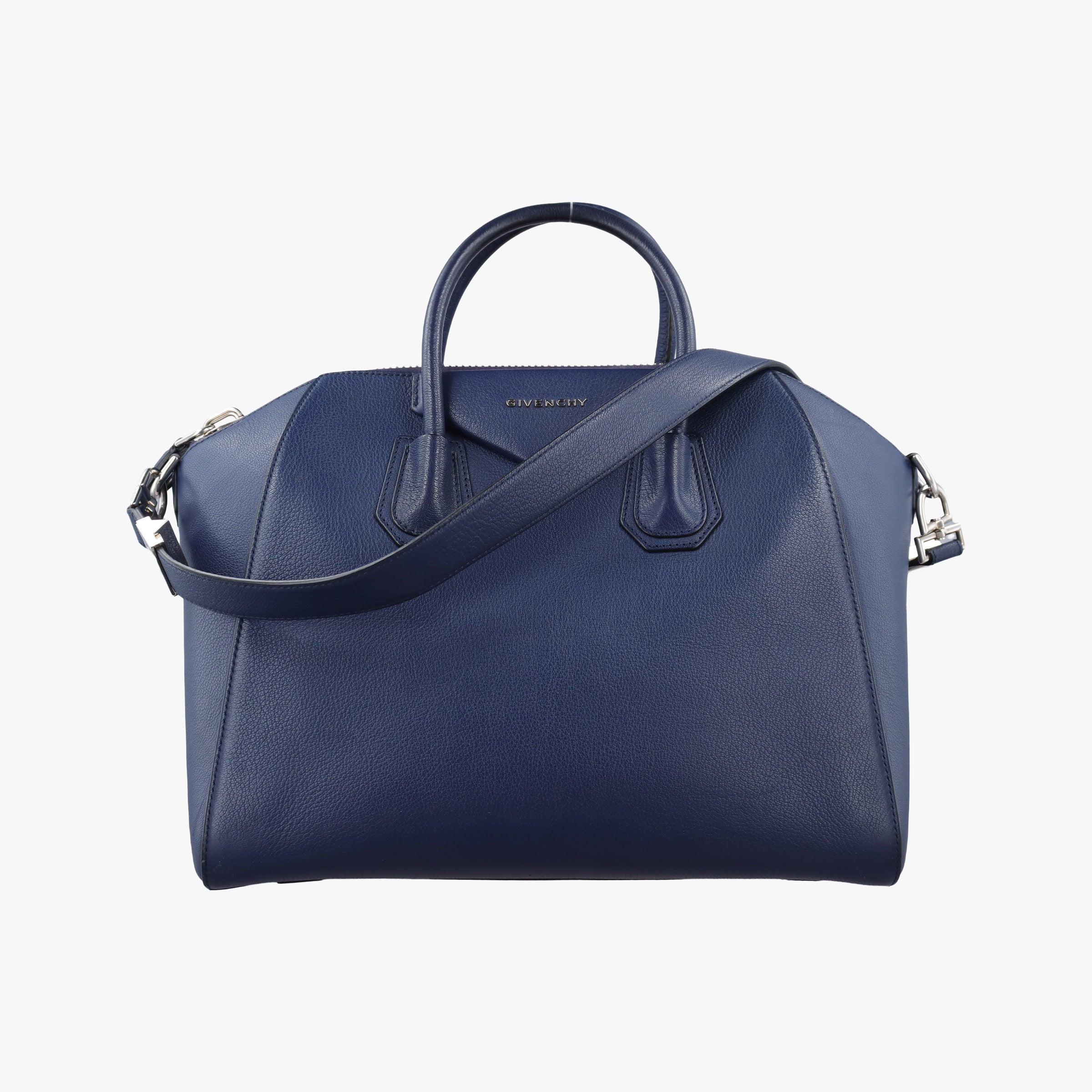 Antigona Medium Navy leather MP B 0155アンティゴナ ミディアム ネイビー レザー MP B 0155
