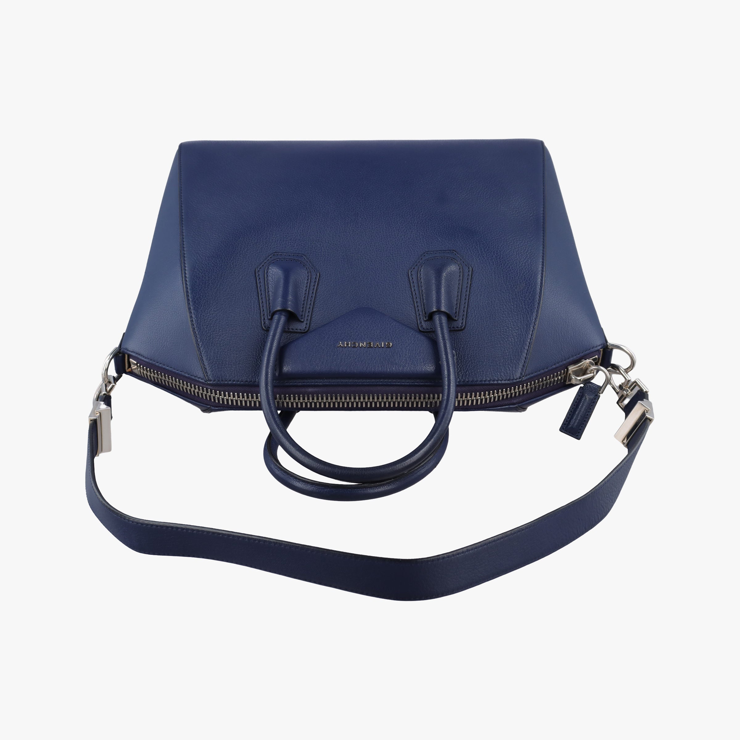 Antigona Medium Navy leather MP B 0155アンティゴナ ミディアム ネイビー レザー MP B 0155