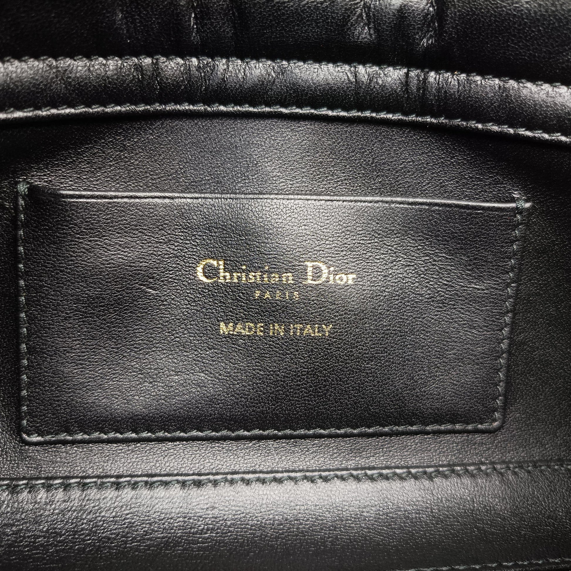 Lady Dior Cannage chain Black lambskin 28-MA-1127レディディオール カナージュ チェーン ブラック ラムスキン 28-MA-1127
