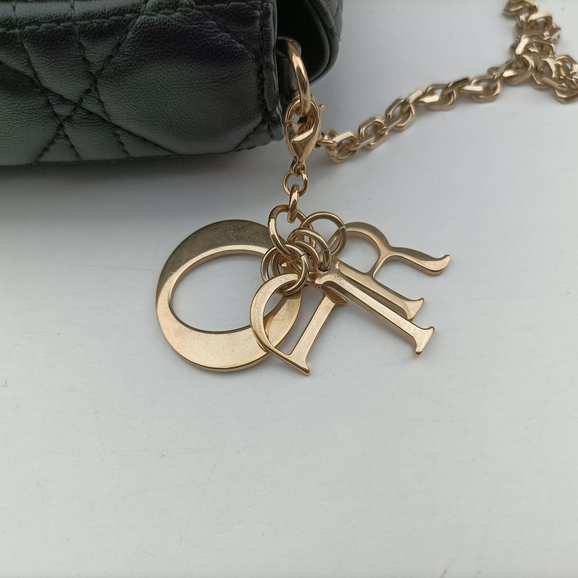 Lady Dior Cannage chain Black lambskin 28-MA-1127レディディオール カナージュ チェーン ブラック ラムスキン 28-MA-1127
