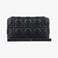 Lady Dior Cannage chain Black lambskin 28-MA-1127レディディオール カナージュ チェーン ブラック ラムスキン 28-MA-1127