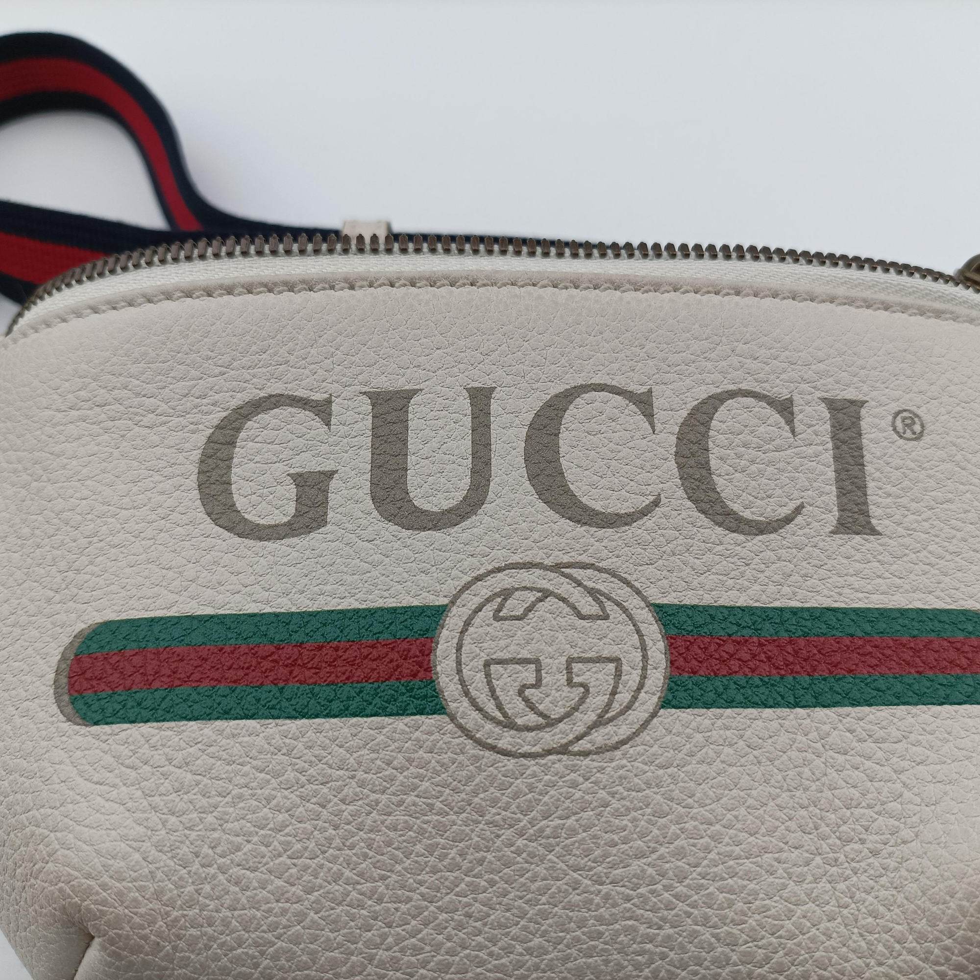 Gucci Print White Leather 527792 H027110159グッチプリント ホワイト レザー 527792 H027110159