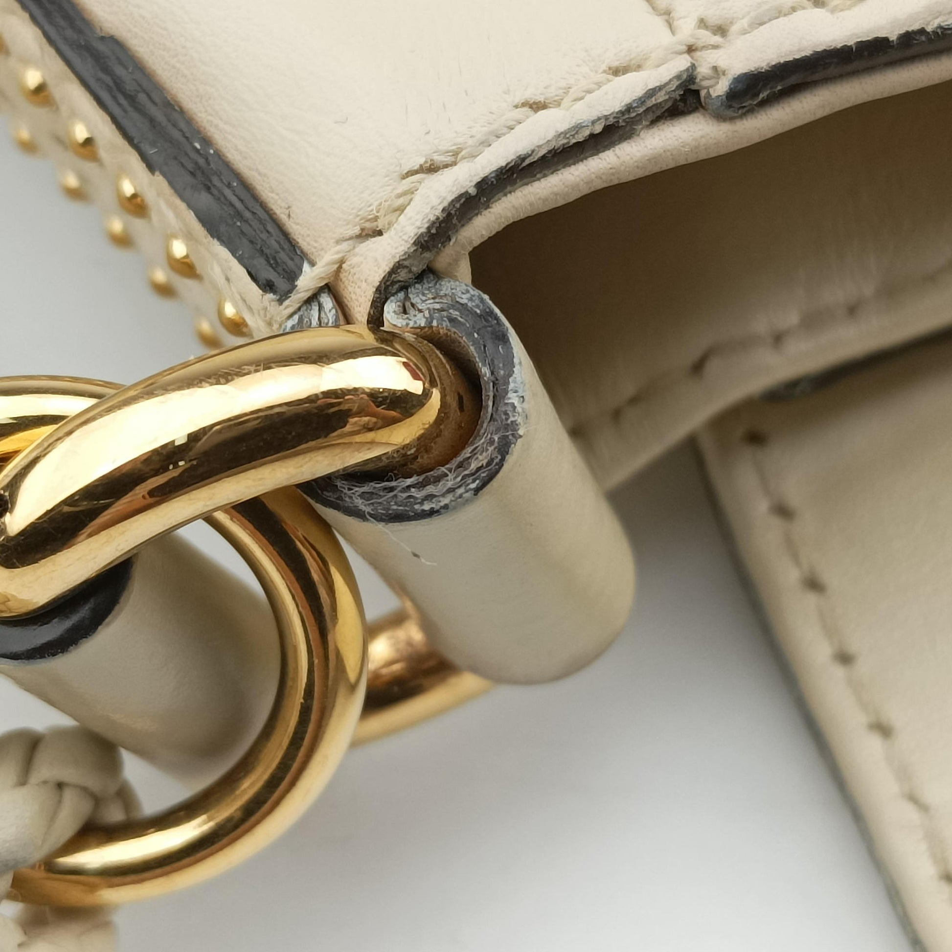 Snaffle Bit Beige Leather 263955 F8803677スナッフルビット ベージュ レザー 263955 F8803677