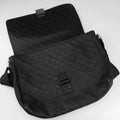 Guccissima Rubber Messenger Black Leather 246067 B010554306グッチシマ メッセンジャー ブラック レザー 246067 B010554306