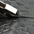 Guccissima Rubber Messenger Black Leather 246067 B010554306グッチシマ メッセンジャー ブラック レザー 246067 B010554306