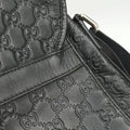 Guccissima Rubber Messenger Black Leather 246067 B010554306グッチシマ メッセンジャー ブラック レザー 246067 B010554306