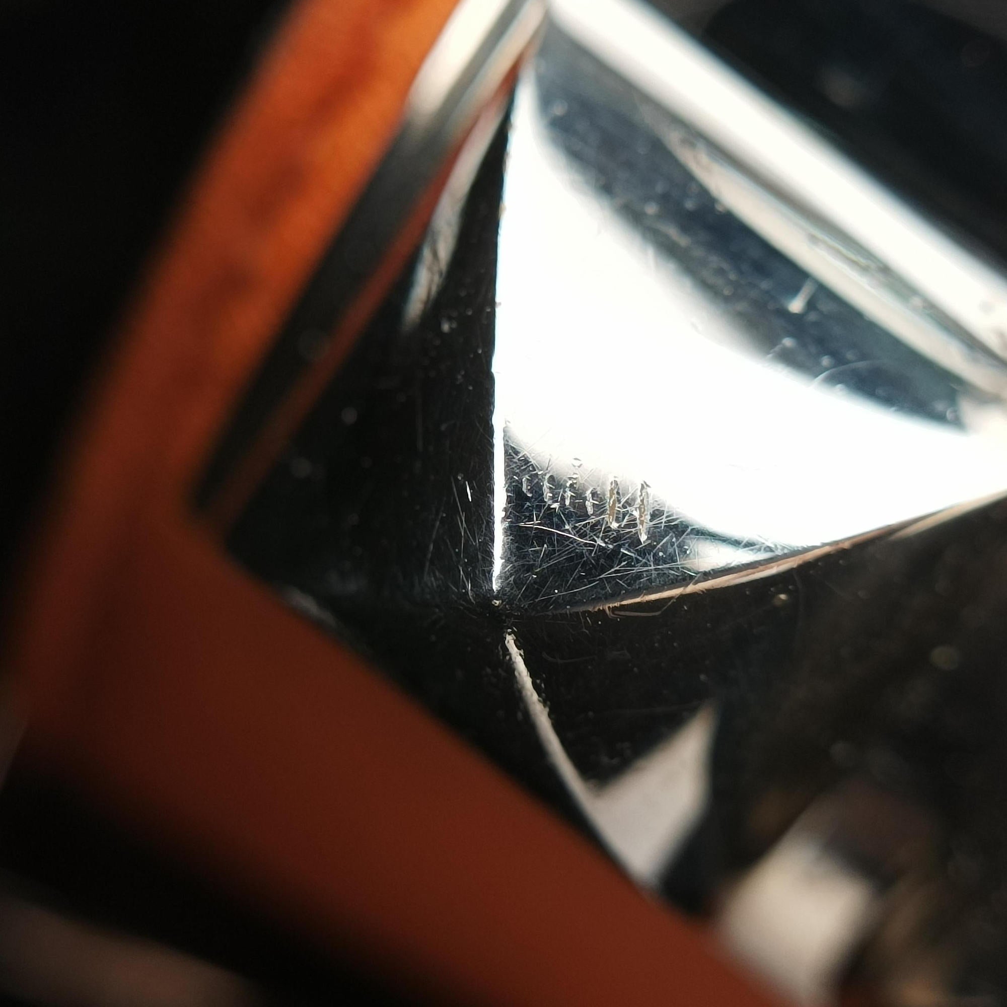 Collier de chien Orange×silver Leather×GP S ▢O Rコリエ ド シアン オレンジ×シルバー レザー×GP S ▢O R