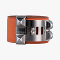 Collier de chien Orange×silver Leather×GP S ▢O Rコリエ ド シアン オレンジ×シルバー レザー×GP S ▢O R