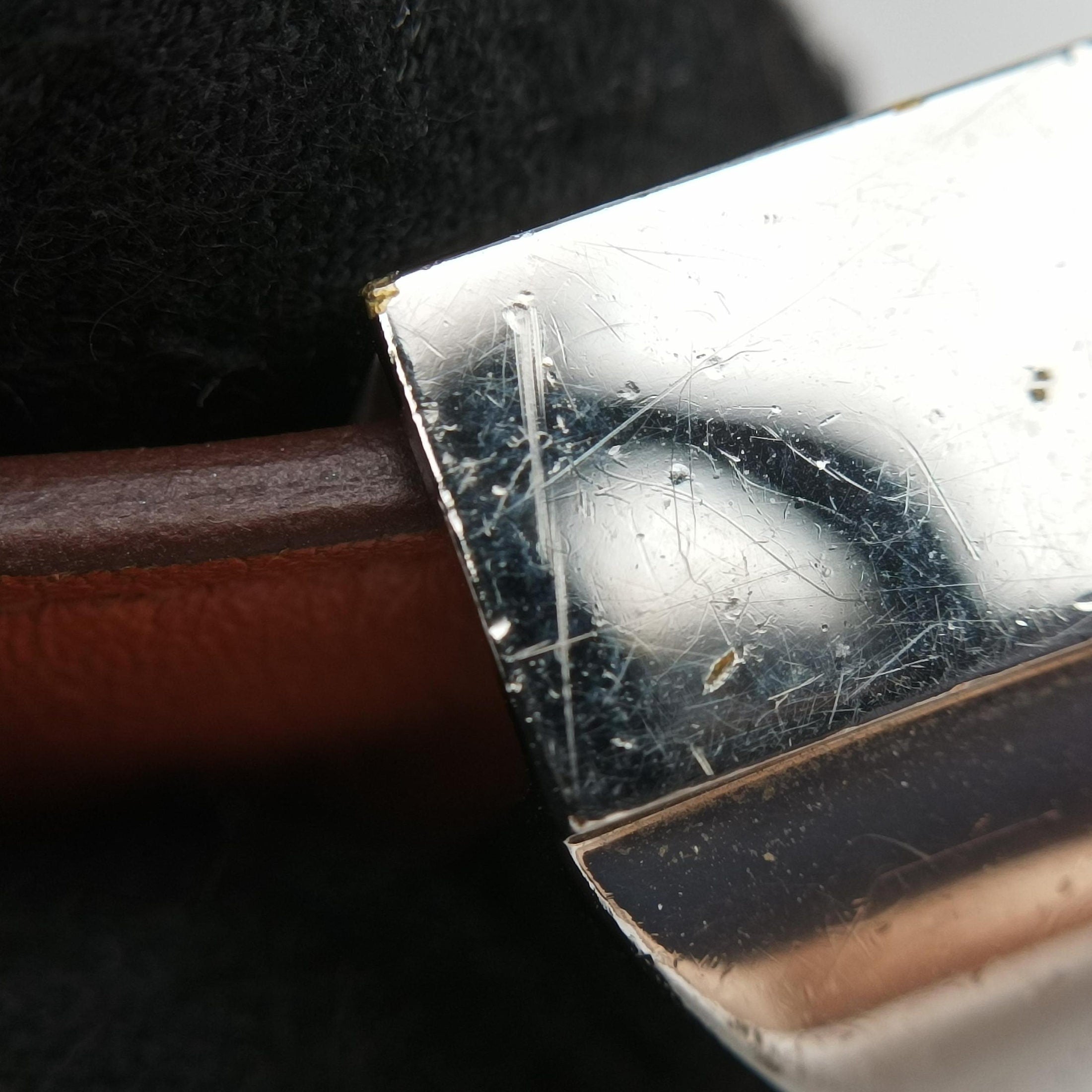 Collier de chien Orange×silver Leather×GP S ▢O Rコリエ ド シアン オレンジ×シルバー レザー×GP S ▢O R