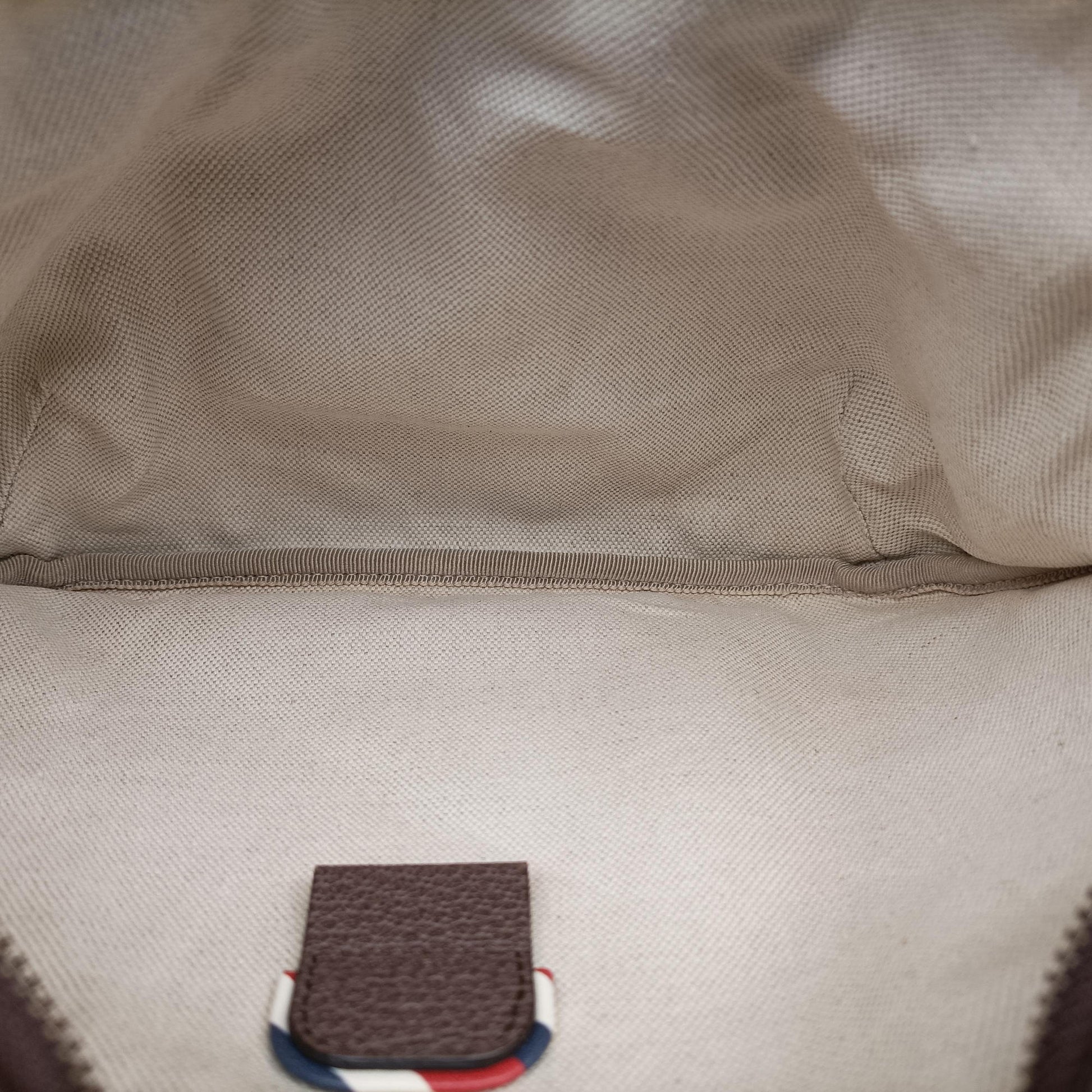 GG Supreme Courrier Brown×multicolor PVC coated canvas 529711 F026899722GGスプリーム クーリエ UFOワッペン ブラウン×マルチカラー PVCコーティングキャンバス 529711 F026899722