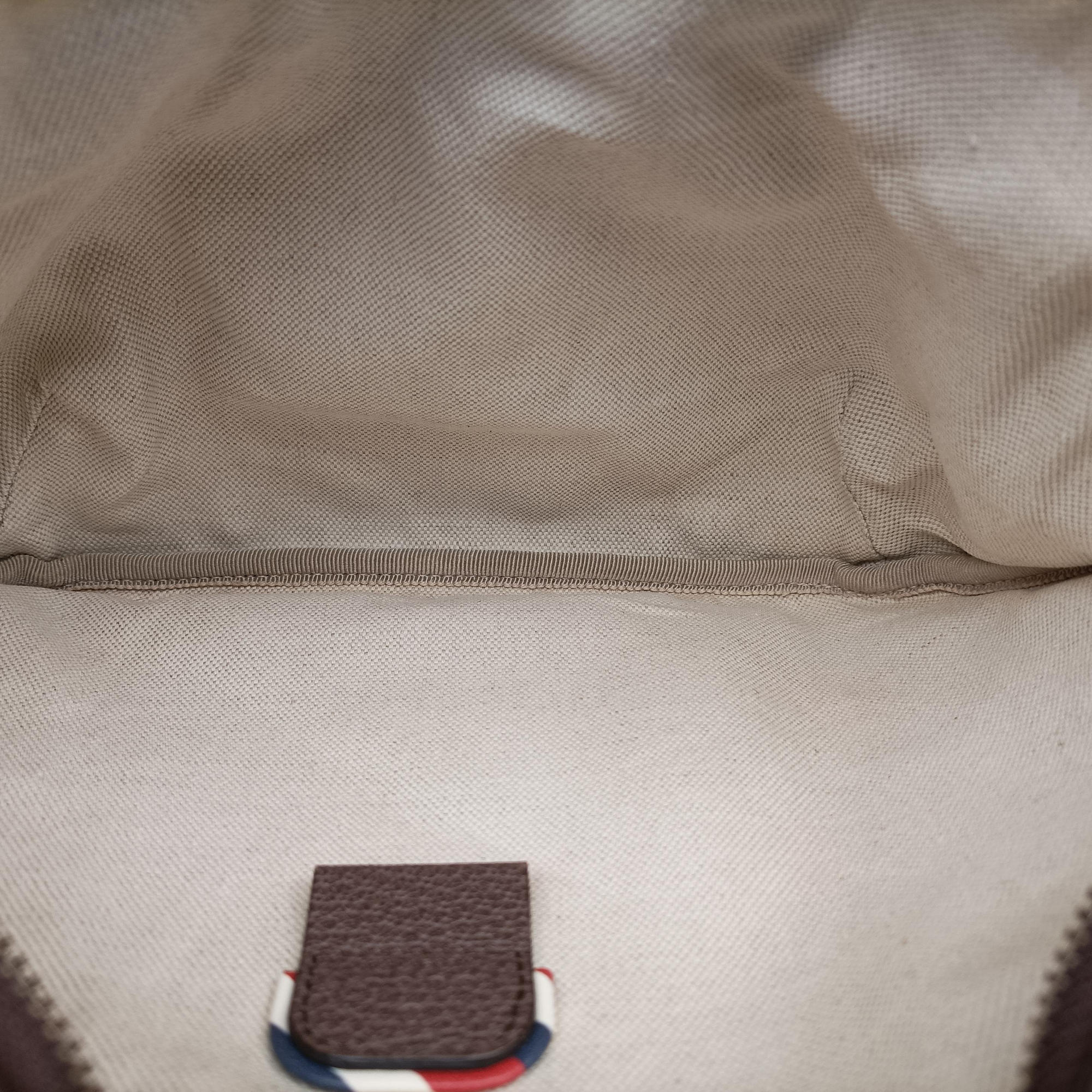 GG Supreme Courrier Brown×multicolor PVC coated canvas 529711 F026899722GGスプリーム クーリエ UFOワッペン ブラウン×マルチカラー PVCコーティングキャンバス 529711 F026899722