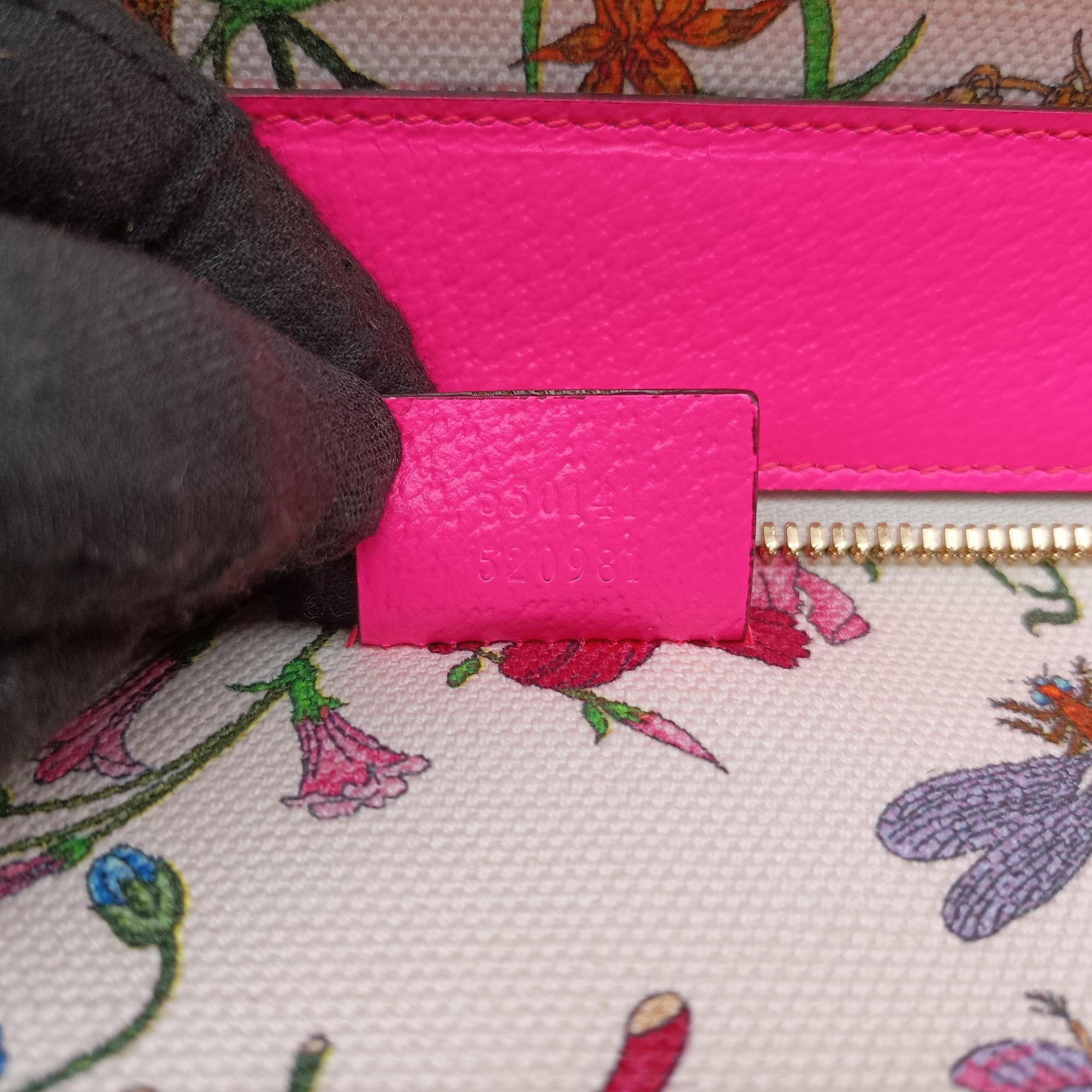 Flora Multicolour Canvas×Leather 550141 D028732046フローラプリント マルチカラー キャンバス×レザー 550141 D028732046