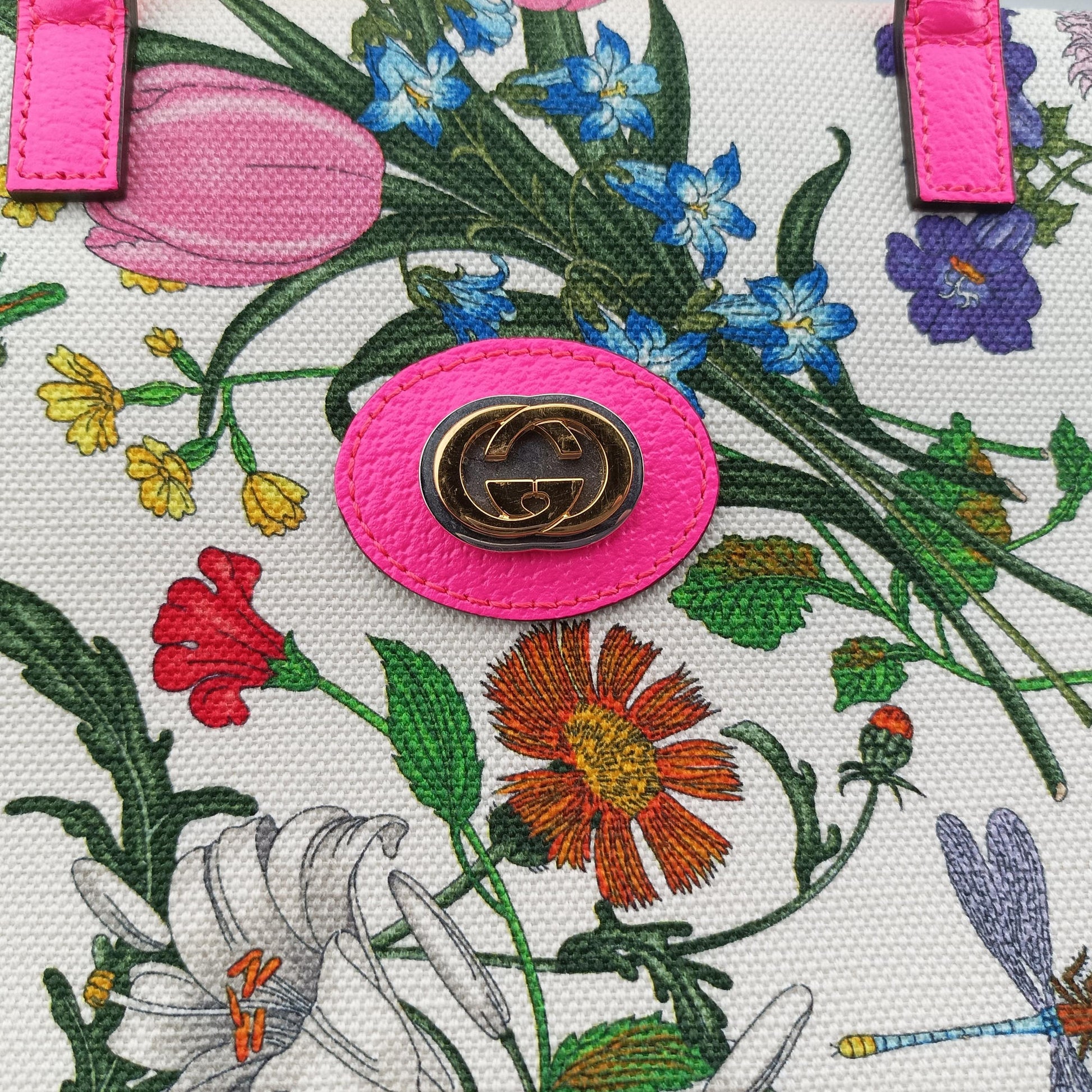 Flora Multicolour Canvas×Leather 550141 D028732046フローラプリント マルチカラー キャンバス×レザー 550141 D028732046