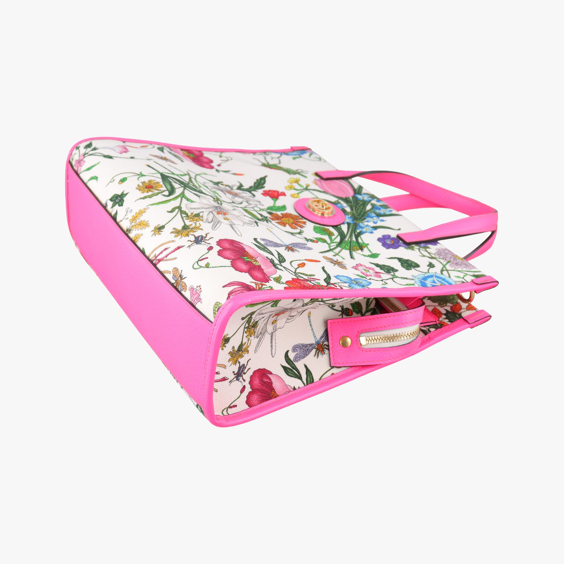 Flora Multicolour Canvas×Leather 550141 D028732046フローラプリント マルチカラー キャンバス×レザー 550141 D028732046
