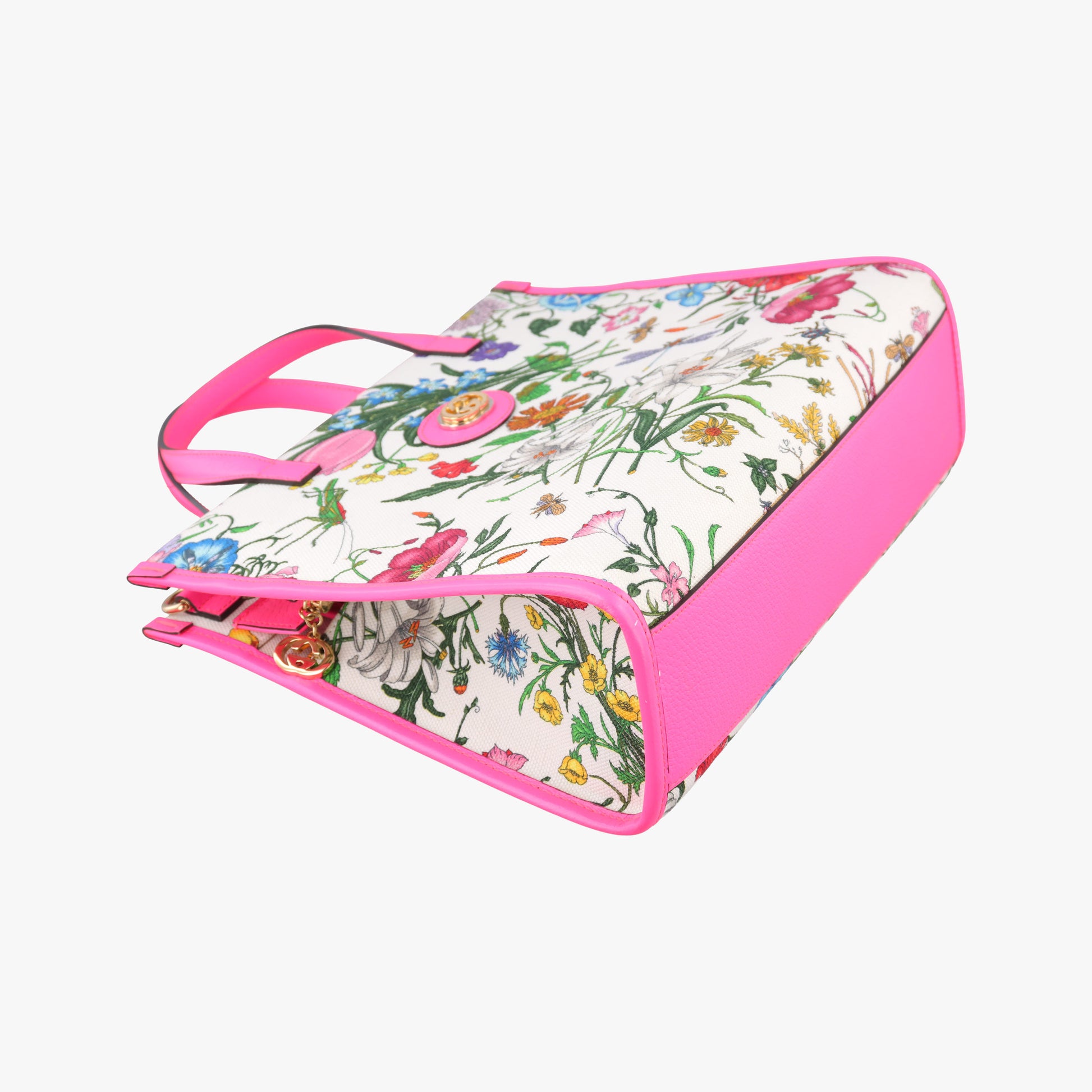 Flora Multicolour Canvas×Leather 550141 D028732046フローラプリント マルチカラー キャンバス×レザー 550141 D028732046