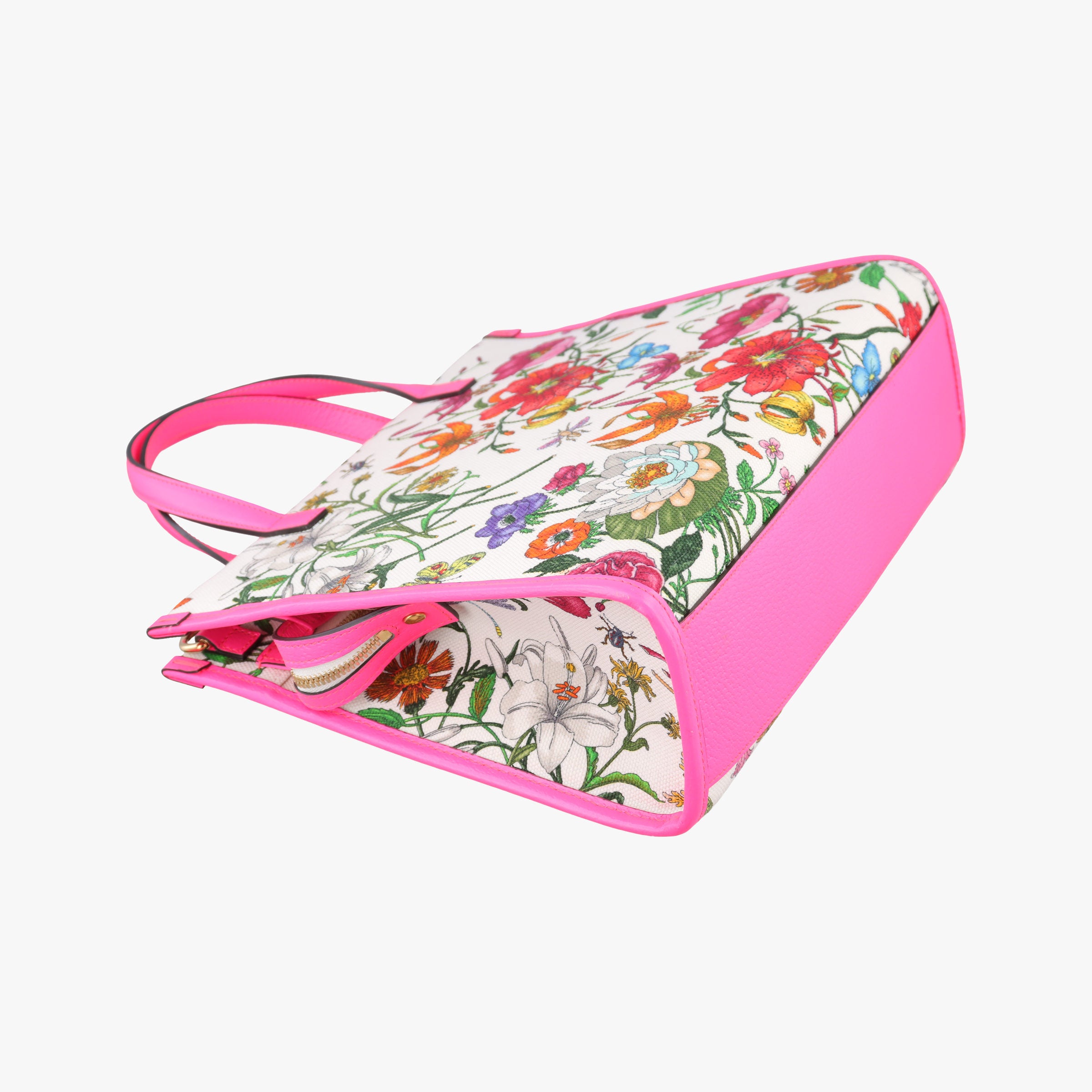 Flora Multicolour Canvas×Leather 550141 D028732046フローラプリント マルチカラー キャンバス×レザー 550141 D028732046