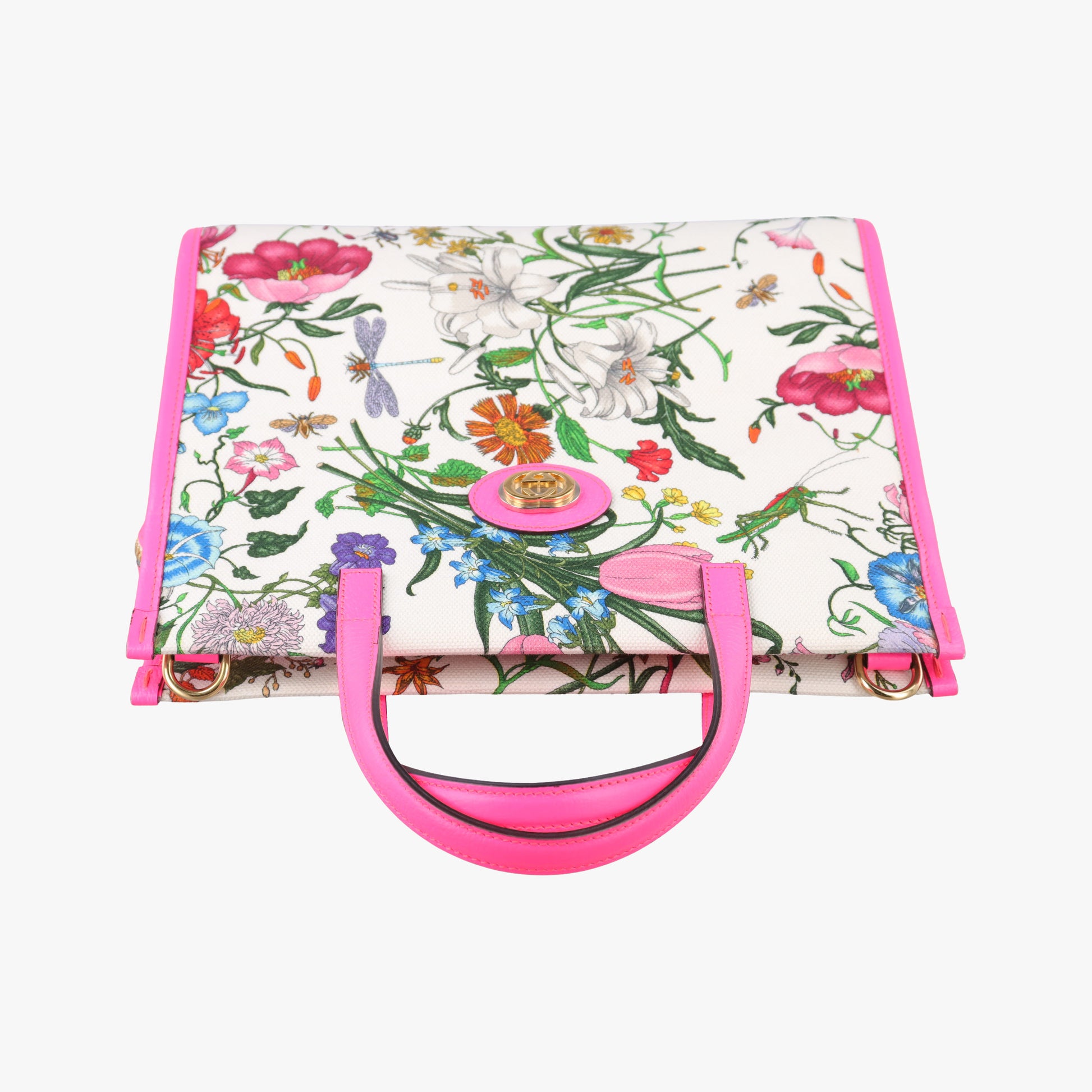 Flora Multicolour Canvas×Leather 550141 D028732046フローラプリント マルチカラー キャンバス×レザー 550141 D028732046