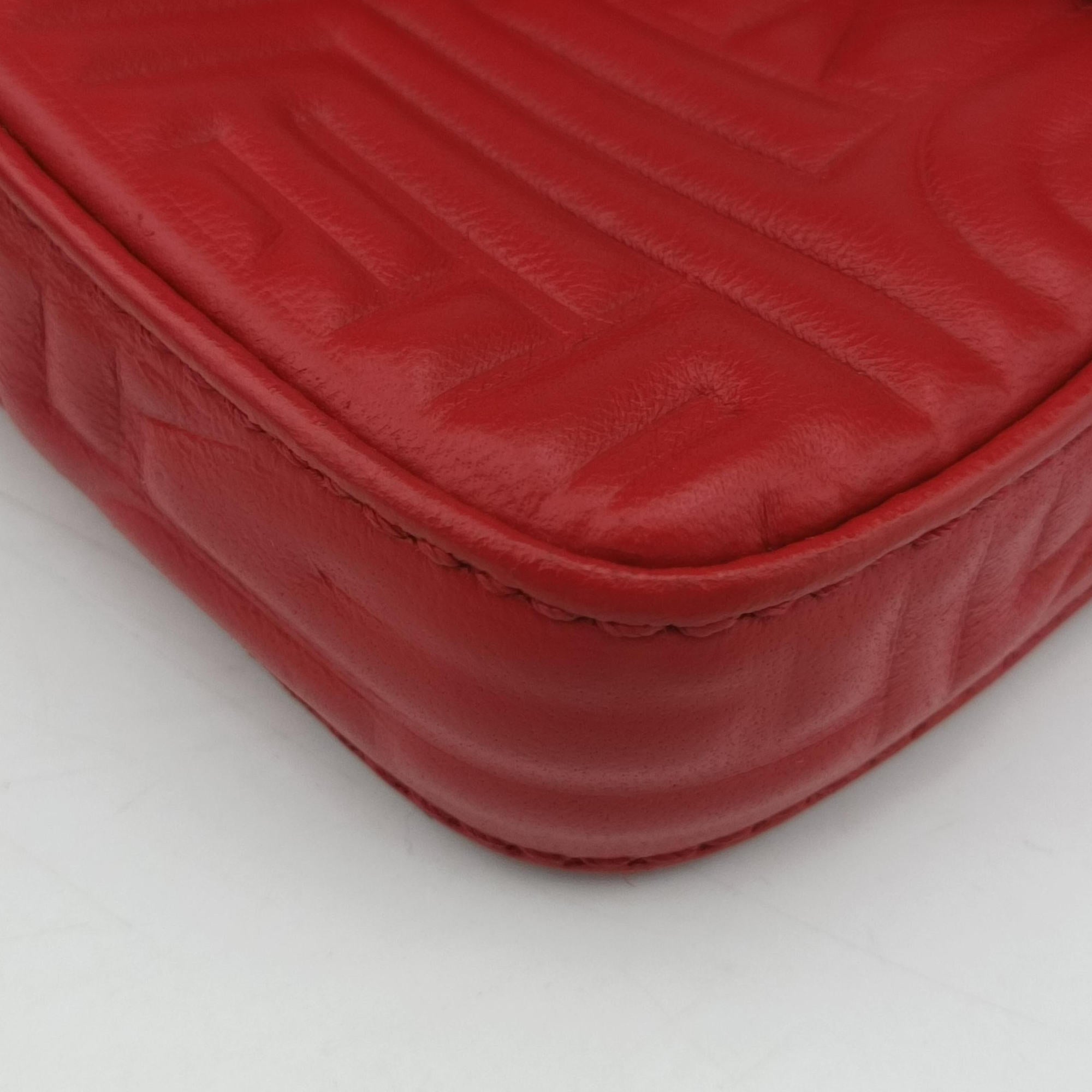 BAGUETTE Red Leather 8BK060 2415-8BK060-YME-088マンマバケット レッド レザー 8BK060 2415-8BK060-YME-088