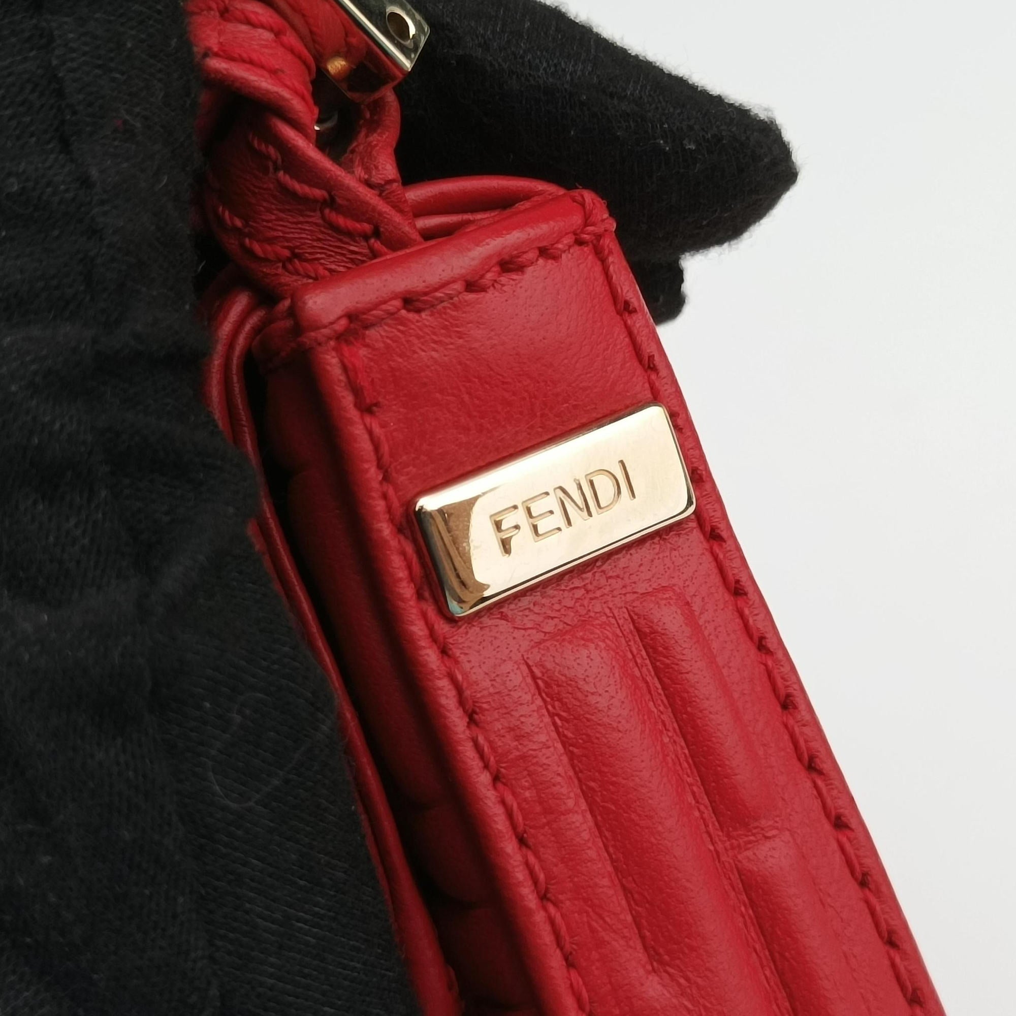 BAGUETTE Red Leather 8BK060 2415-8BK060-YME-088マンマバケット レッド レザー 8BK060 2415-8BK060-YME-088
