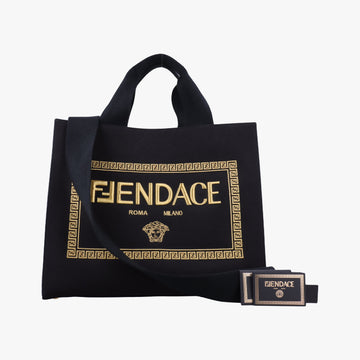 Fendace La Medusa Black canvas 8BH395 サンシャイン ブラック キャンバス 8BH395 