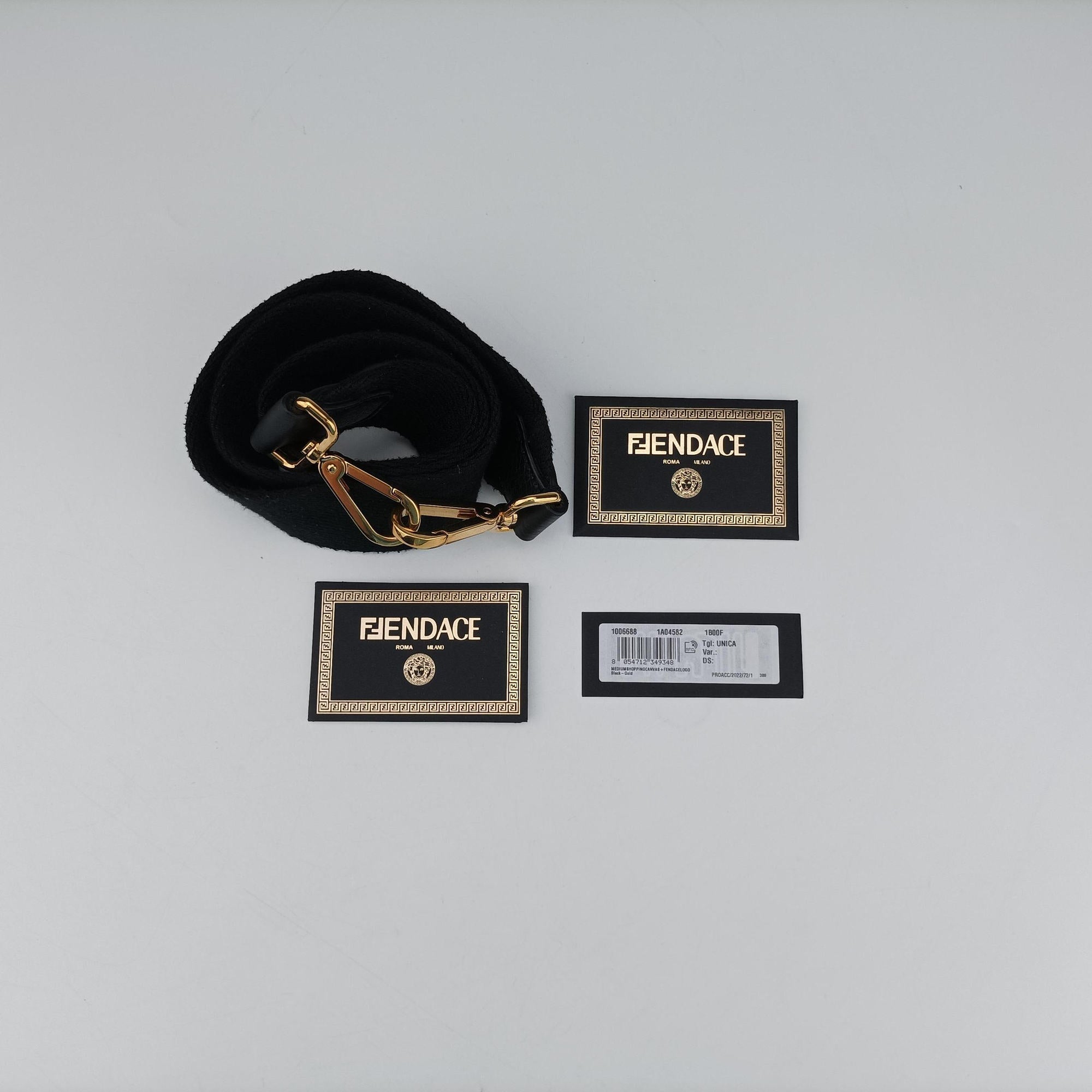 Fendace La Medusa Black canvas 8BH395 サンシャイン ブラック キャンバス 8BH395 