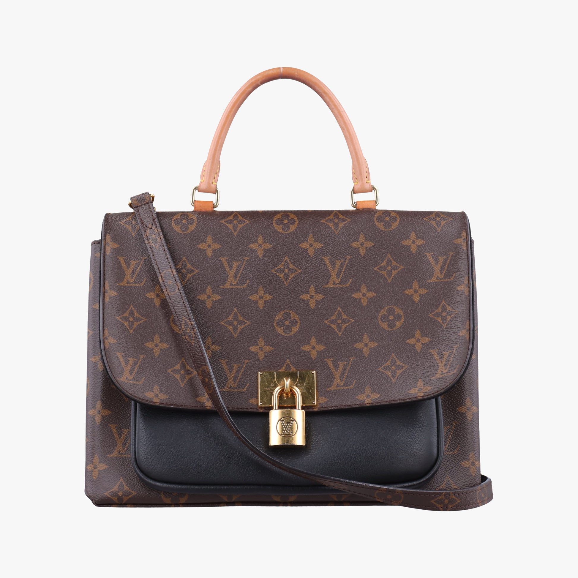 MARIGNAN brown×black Monogram Canvas×calf leather M44259 AR1189マリニャン モノグラム/ブラウン×ブラック モノグラムキャンバス×カーフレザー M44259 AR1189