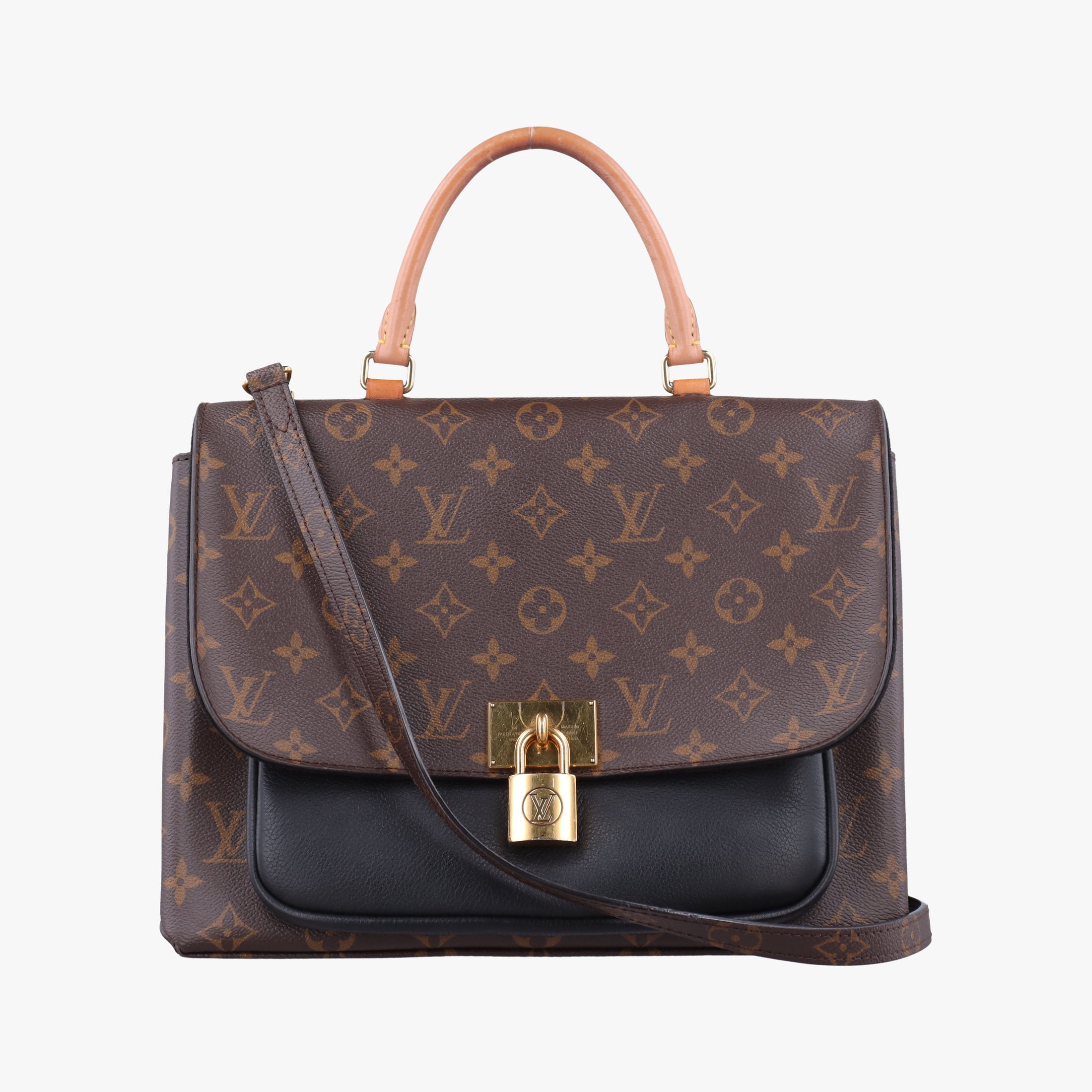 MARIGNAN brown×black Monogram Canvas×calf leather M44259 AR1189マリニャン モノグラム/ブラウン×ブラック モノグラムキャンバス×カーフレザー M44259 AR1189