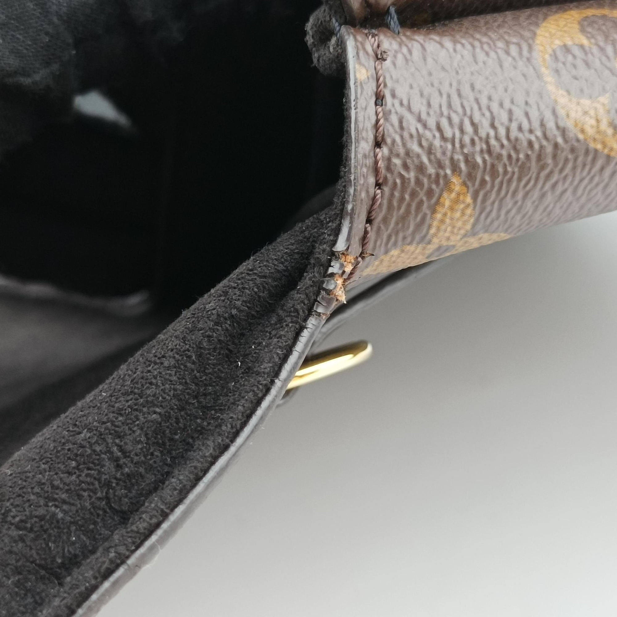 MARIGNAN brown×black Monogram Canvas×calf leather M44259 AR1189マリニャン モノグラム/ブラウン×ブラック モノグラムキャンバス×カーフレザー M44259 AR1189