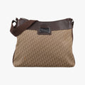 Street Chic Messenger Brown ×Beige Jacquard Canvas×Leather 06-RU-0027ストリートシック メッセンジャー ブラウン × ベージュ ジャガード キャンバス × カーフレザー 06-RU-0027