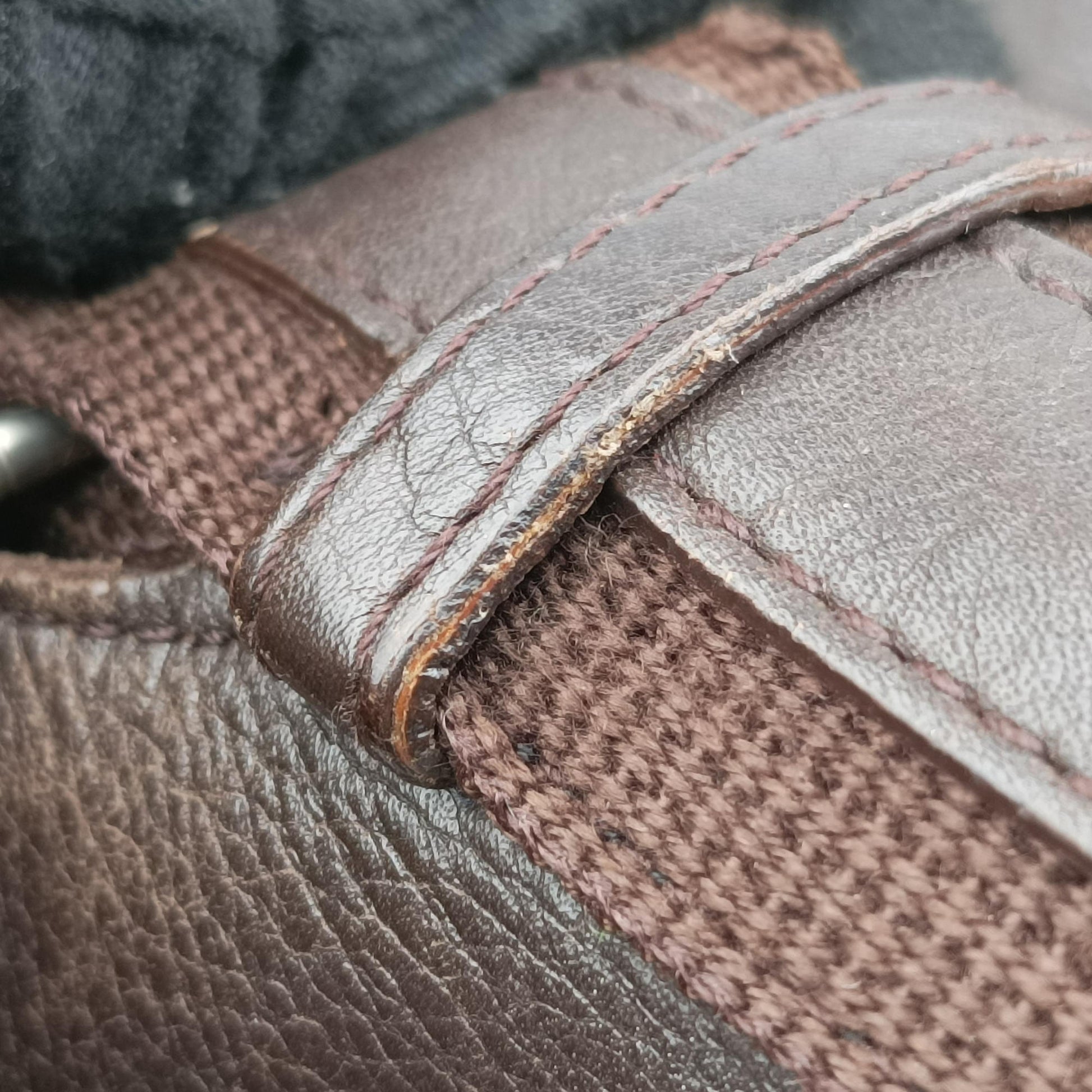 Street Chic Messenger Brown ×Beige Jacquard Canvas×Leather 06-RU-0027ストリートシック メッセンジャー ブラウン × ベージュ ジャガード キャンバス × カーフレザー 06-RU-0027