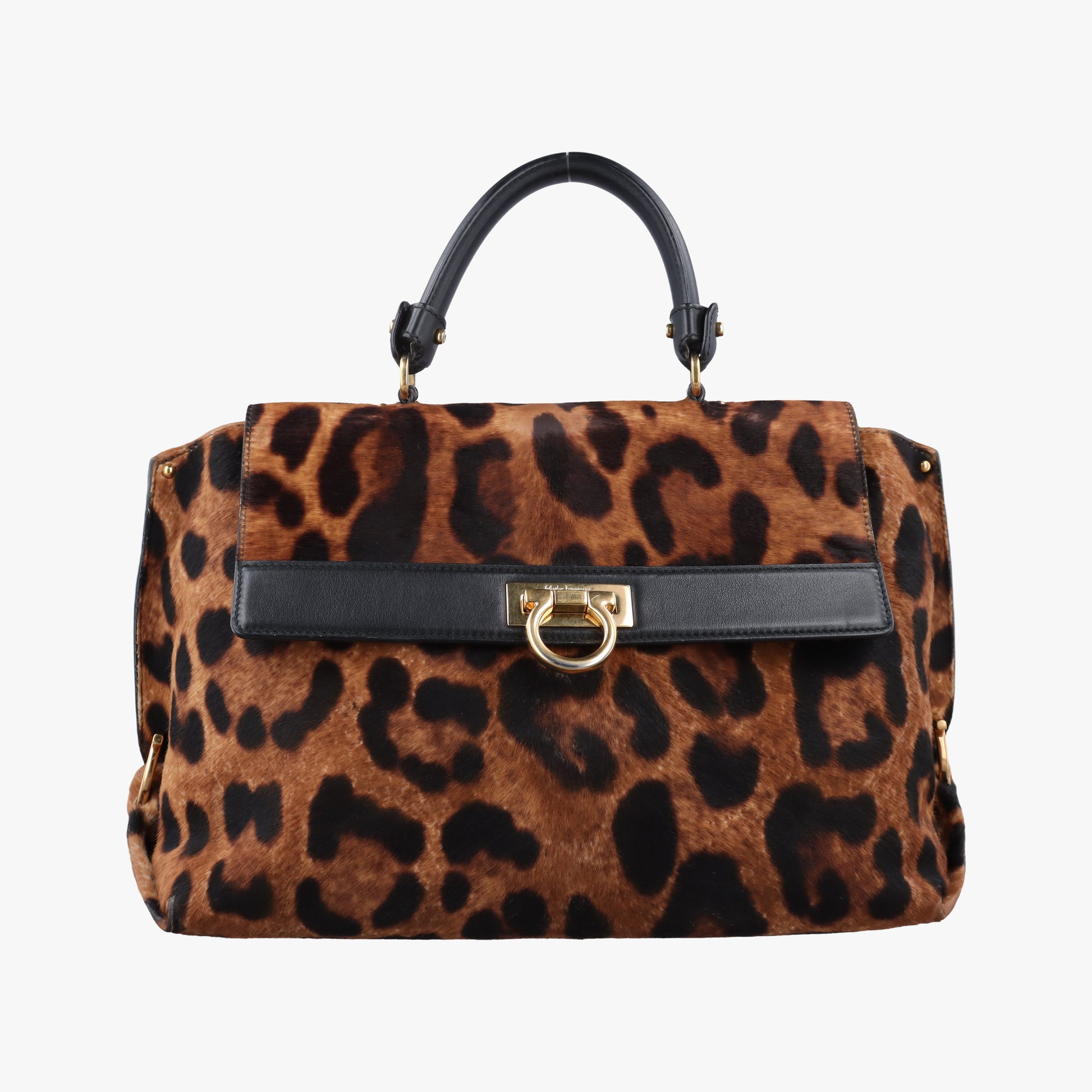 Sofia Gancini Leopard Print × Black ponyhair×leather FZ-21 A871ソフィア ガンチーニ レオパード × ブラック ハラコ×レザー FZ-21 A871