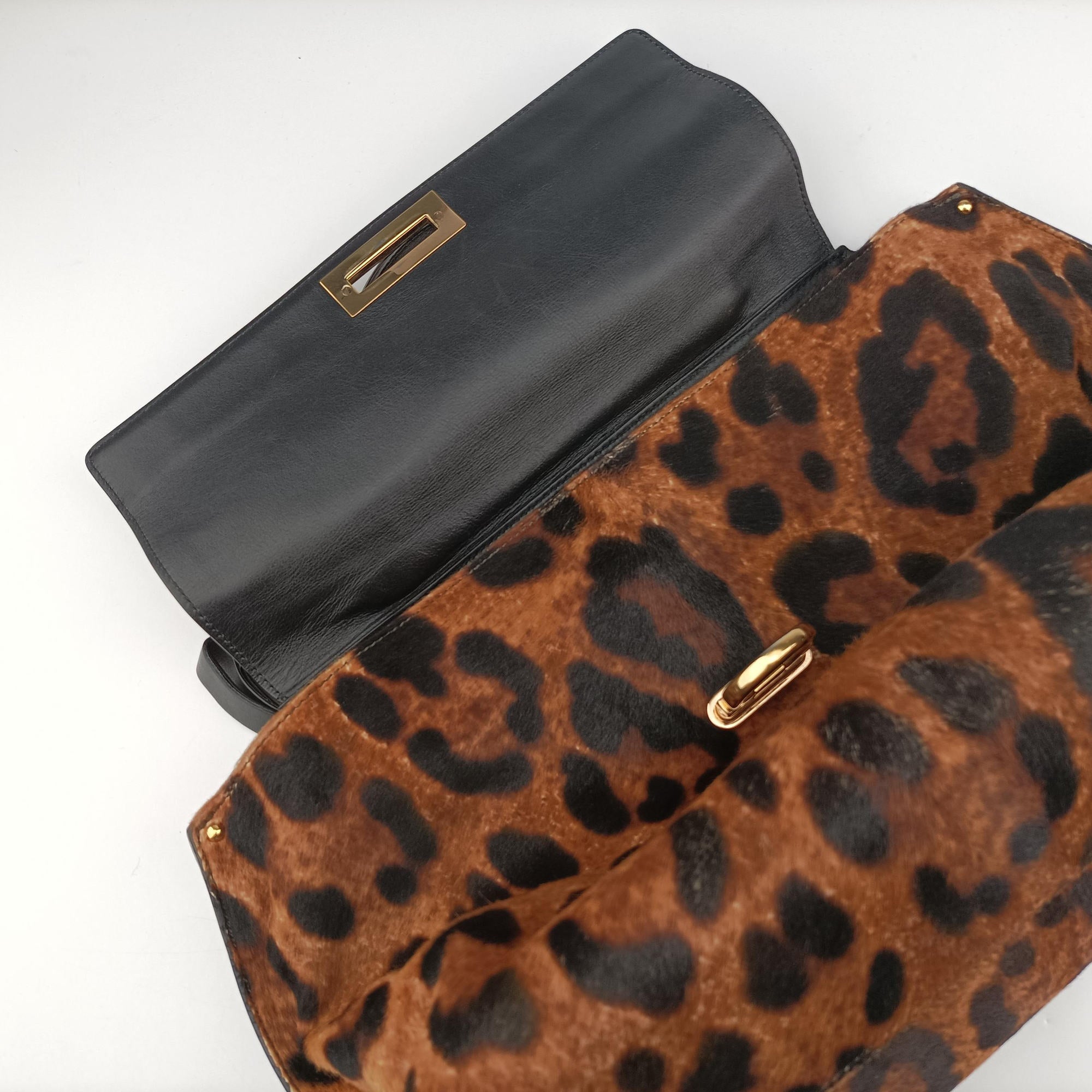 Sofia Gancini Leopard Print × Black ponyhair×leather FZ-21 A871ソフィア ガンチーニ レオパード × ブラック ハラコ×レザー FZ-21 A871