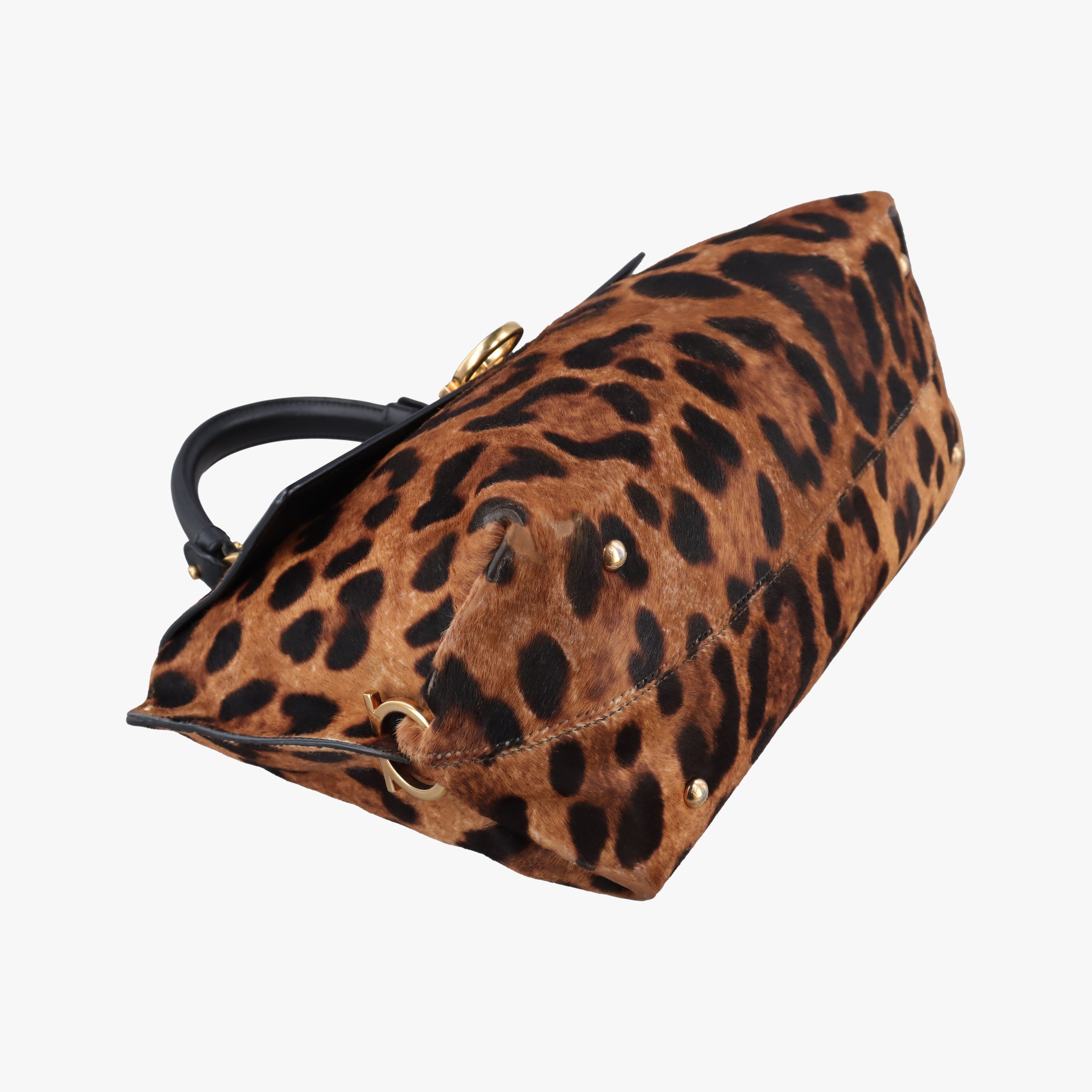 Sofia Gancini Leopard Print × Black ponyhair×leather FZ-21 A871ソフィア ガンチーニ レオパード × ブラック ハラコ×レザー FZ-21 A871